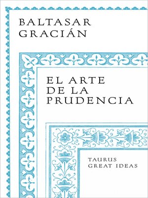 cover image of El arte de la prudencia
